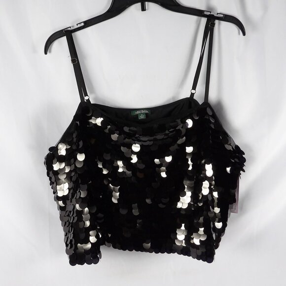 Wild Fable Cropped Paillette Sequined Tank Top NWT Size 1X - Picture 4 of 11